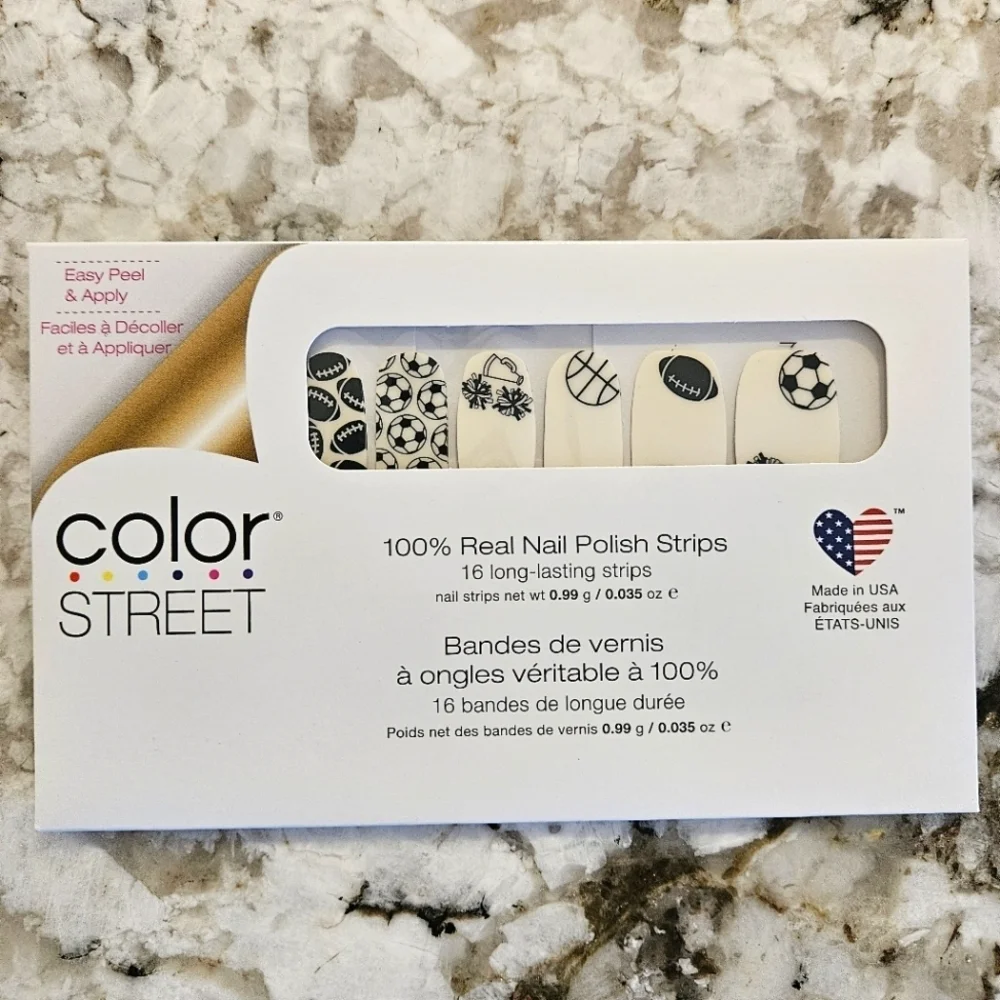 Color Street Sports-Themed Nail Strips - Clear Overlay